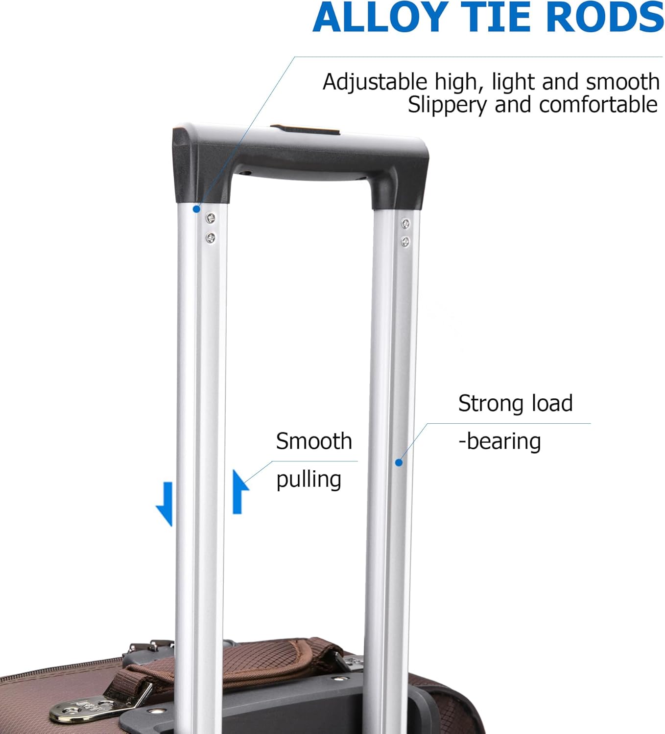 feilario 20in 2 Piece Softside Business Luggage Sets Waterproof Carry On Luggage Suitcase with Double Spinner Wheels - Image 3