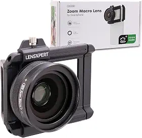 Lente macro 10X-20X para smartphone, kit universal de lentes close-up HD com clipe para smartphone – perfeita para fotografia macro, joias, flores, insetos