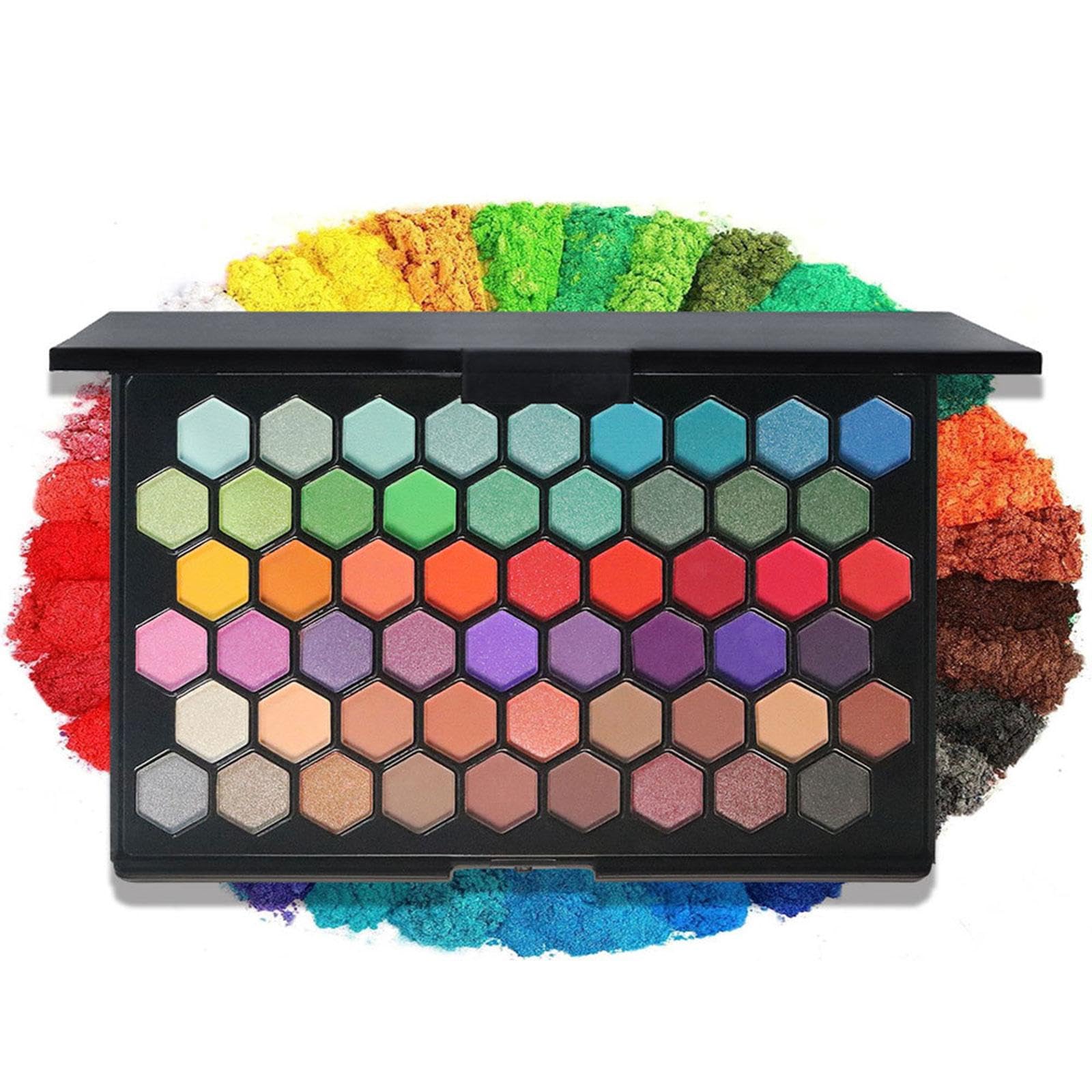 54 Colors Makeup Eyeshadow Palette Cosmetics Palette Gifts Travel Makeup Kit Style B-image-7
