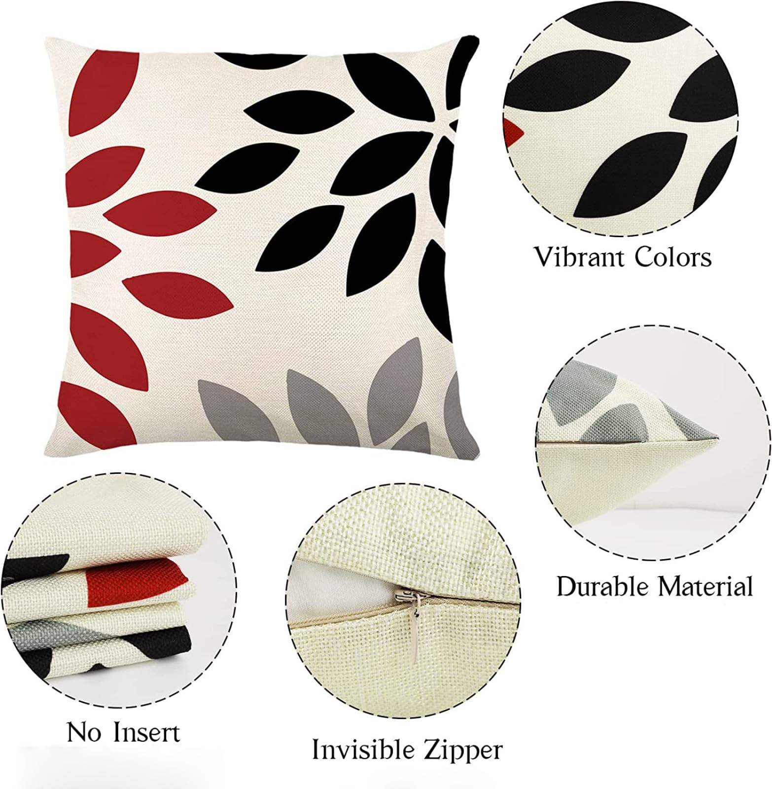 Produktbild von Outdoor Kissenbezug 60x60cm Wasserfest - Weinlese Design Für Garten