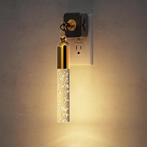 Miniatura 19 de JandCase Luz Nocturna de Vela, Luces Nocturnas que se Enchufan a la Pared, Blanco Suave 3000K, Brillo Ajustable 0-100LM, Sensor de Anochecer a