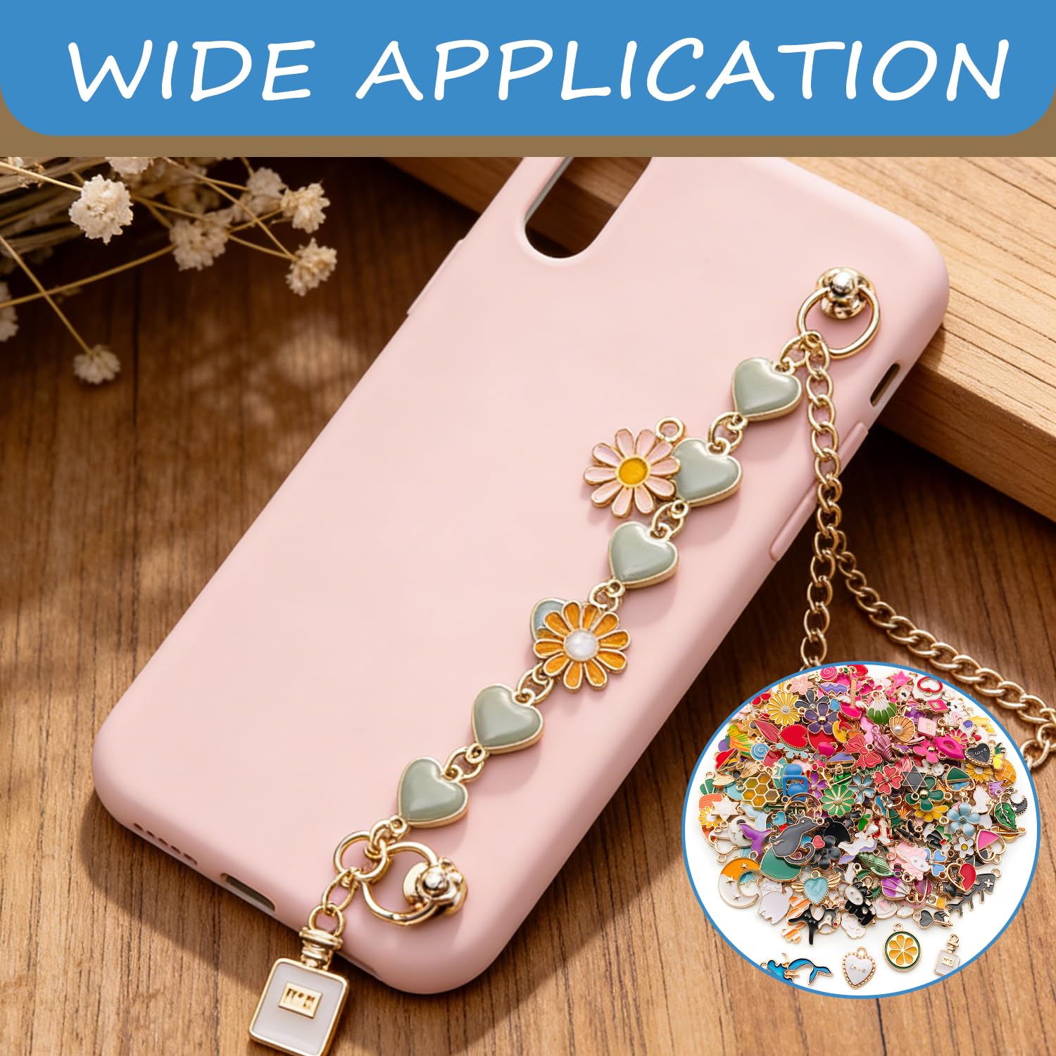 Colgantes Esmaltados Mixtos al por Mayor 50 Piezas Aleación para Pulseras Collares Pendientes