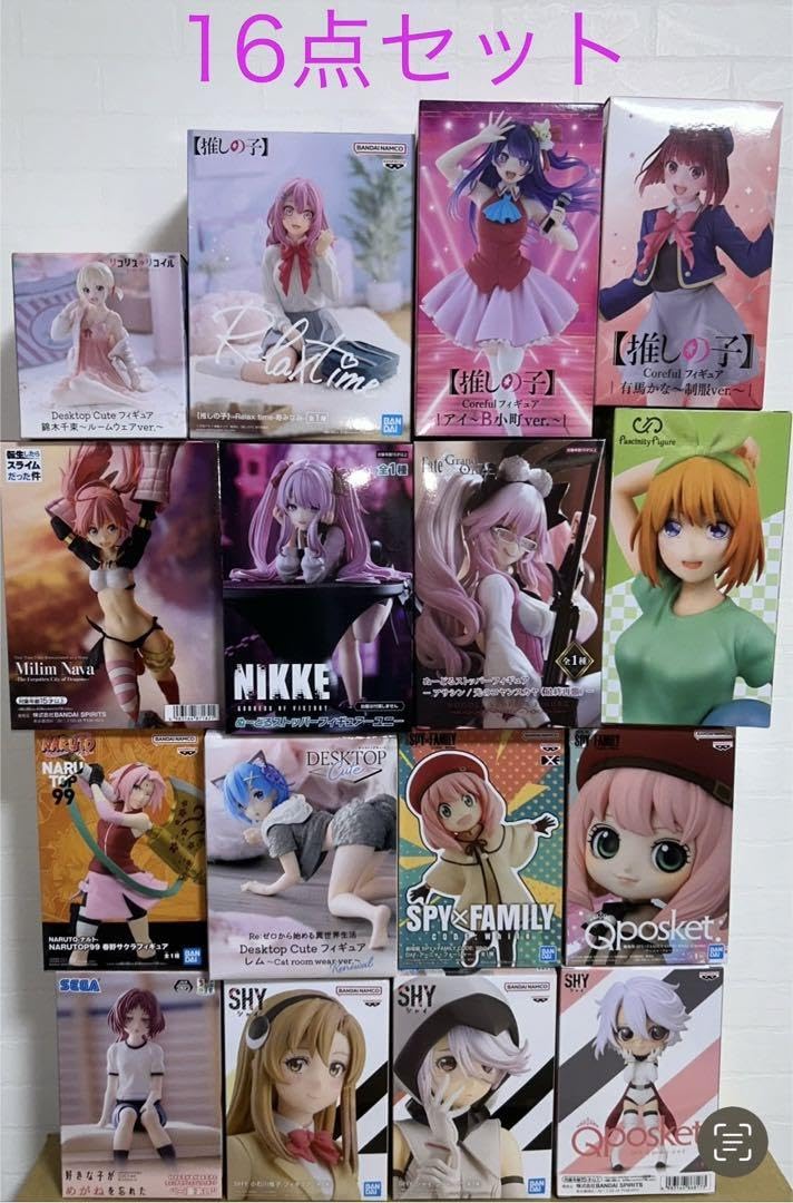 Amazon.co.jp: 美少女 含む フィギュア まとめ売り 16点セット : ホビー