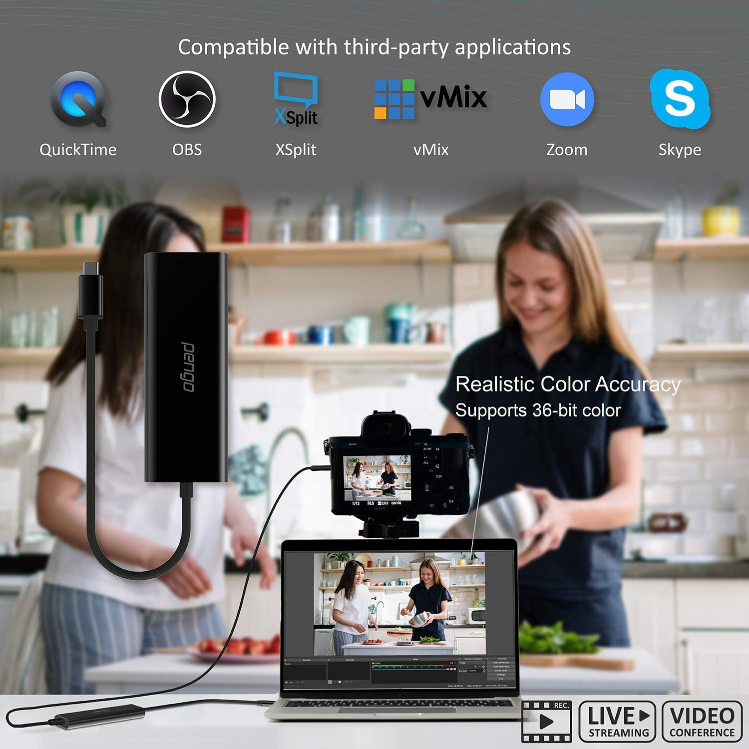 Up To 50% OFF Pengo 4K HDMI-USB-C 3.0 Video Capture Grabber, 4K30fps Game Capture (Type-C/USB 3.0 Capture)(No HDCP), Livestream for Xbox PS5 Switch DSLR Camcorders for Win & Mac (Black) Amazon Crazy 🔥 Deals Pengo 4K HDMI-USB-C 3.0 Video Capture Grabber, 4K30fps Game Capture (Type-C/USB 3.0 Capture)(No HDCP), Livestream for Xbox PS5 Switch DSLR Camcorders for Win & Mac (Black)