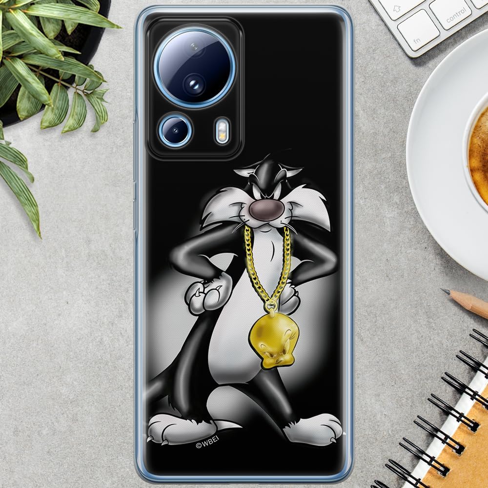 ERT GROUP Mobile Phone Case for Xiaomi 13 Lite/CIVI 2 Original and Officially Licensed Looney Tunes Pattern Sylvester 002 Perfectly Adapted to The Shape of The Mobile Phone, TPU Case