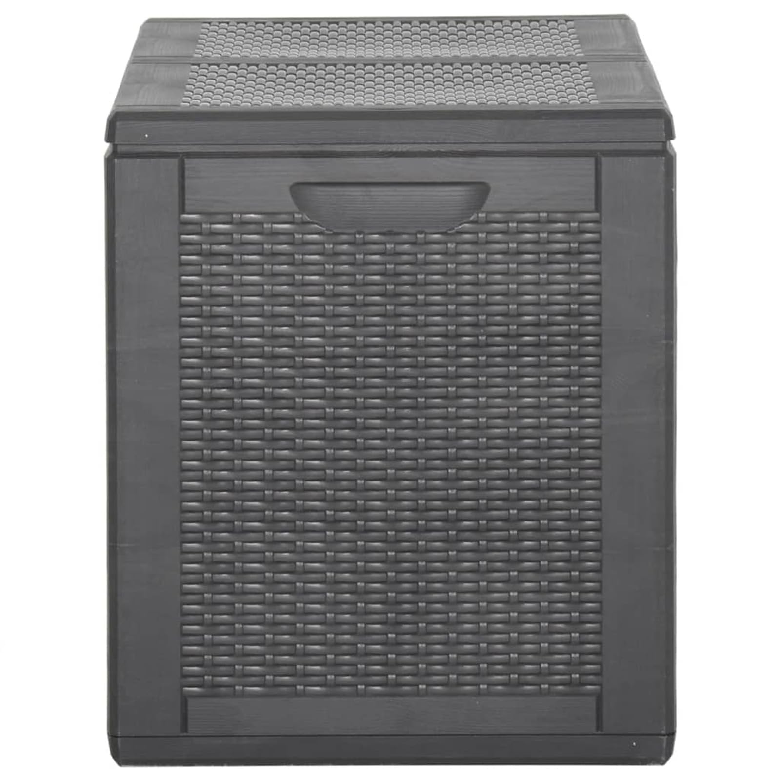 ShGaxin Baul Garden Schowek do ogrodu, zewnętrzna skrzynia do przechowywania, Baul Jardin, skrzynia ogrodowa do ogrodu, 180 l PP rattan, czarna