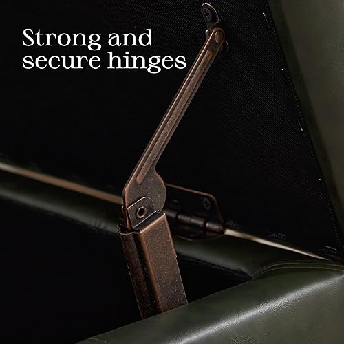 Miniatura 21 de HUIMO Otomana cuadrada de almacenamiento, mesa de centro otomana grande para sala de estar (gris oscuro) Gris oscuro,Negro,Marrón,Gris,Caqui,gris