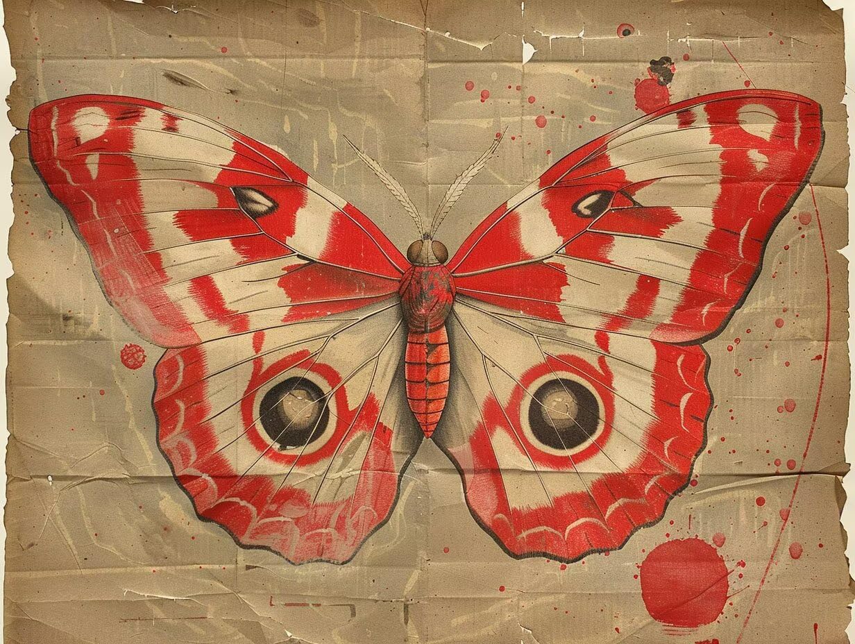 Diamond Painting Papillon rouge 70x90 cm Kit Broderie Diamant 5D - 8