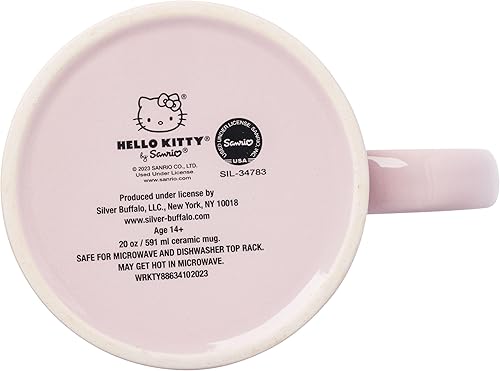 Miniatura 104 de Silver Buffalo Sanrio Hello Kitty and Friends Kuromi Poses - Taza de cerámica, 20 onzas