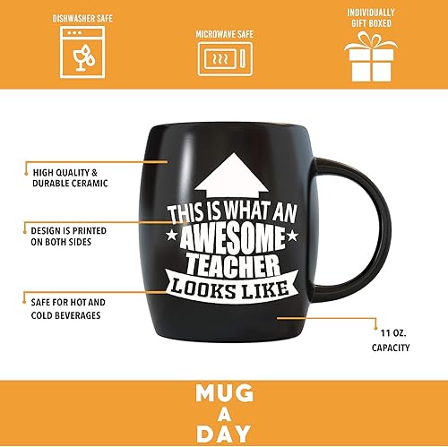 Miniatura 3 de Regalos de enseñanza de 16 onzas, decoraciones para el aula, lo que un profesor impresionante parece para el mejor maestro del mundo, regalo