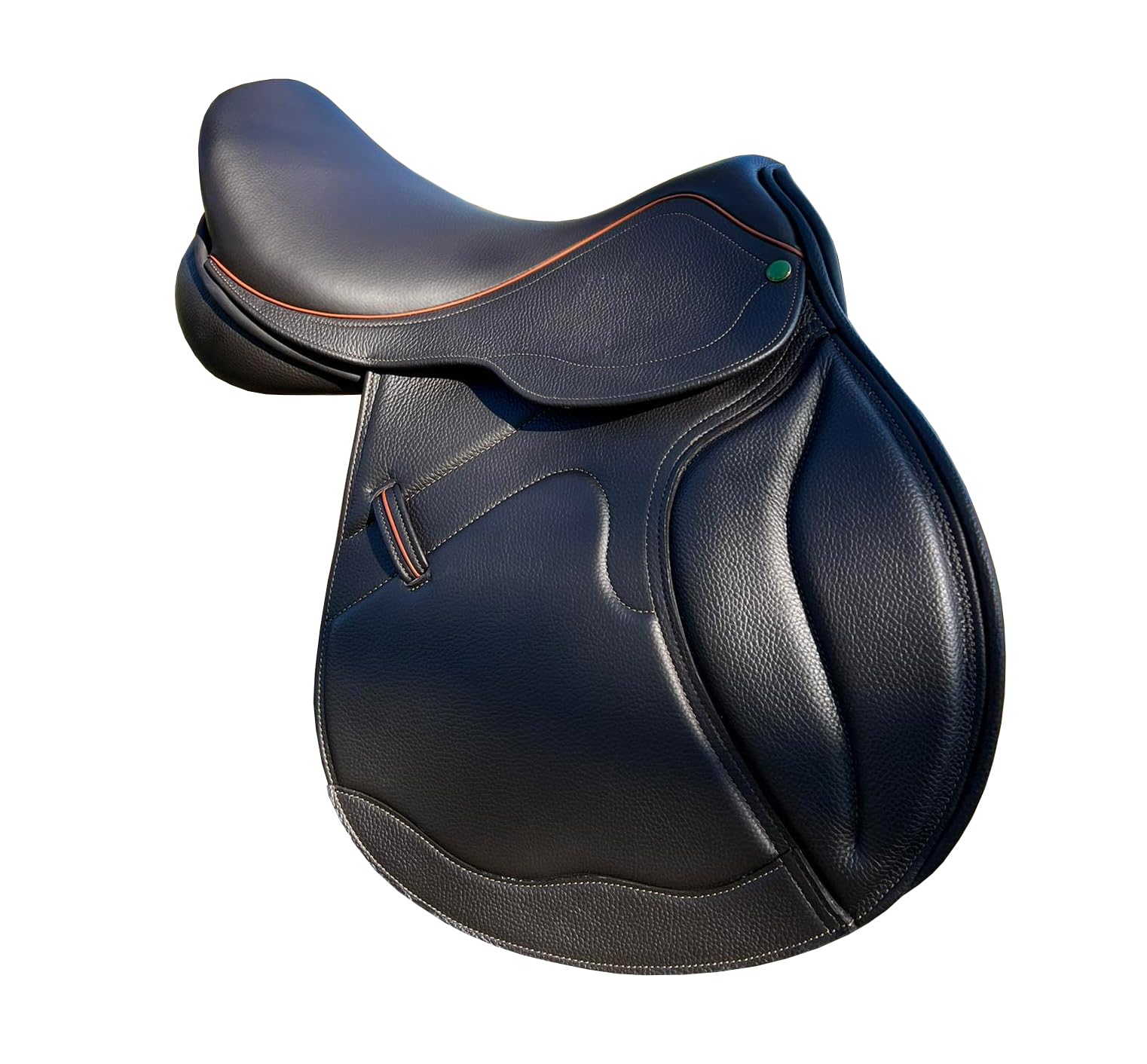 Sella da salto inglese in pelle di alta qualità, design a contatto ravvicinato per cacciatori e saltatori, realizzata a mano, resistente, multiuso, ST-065