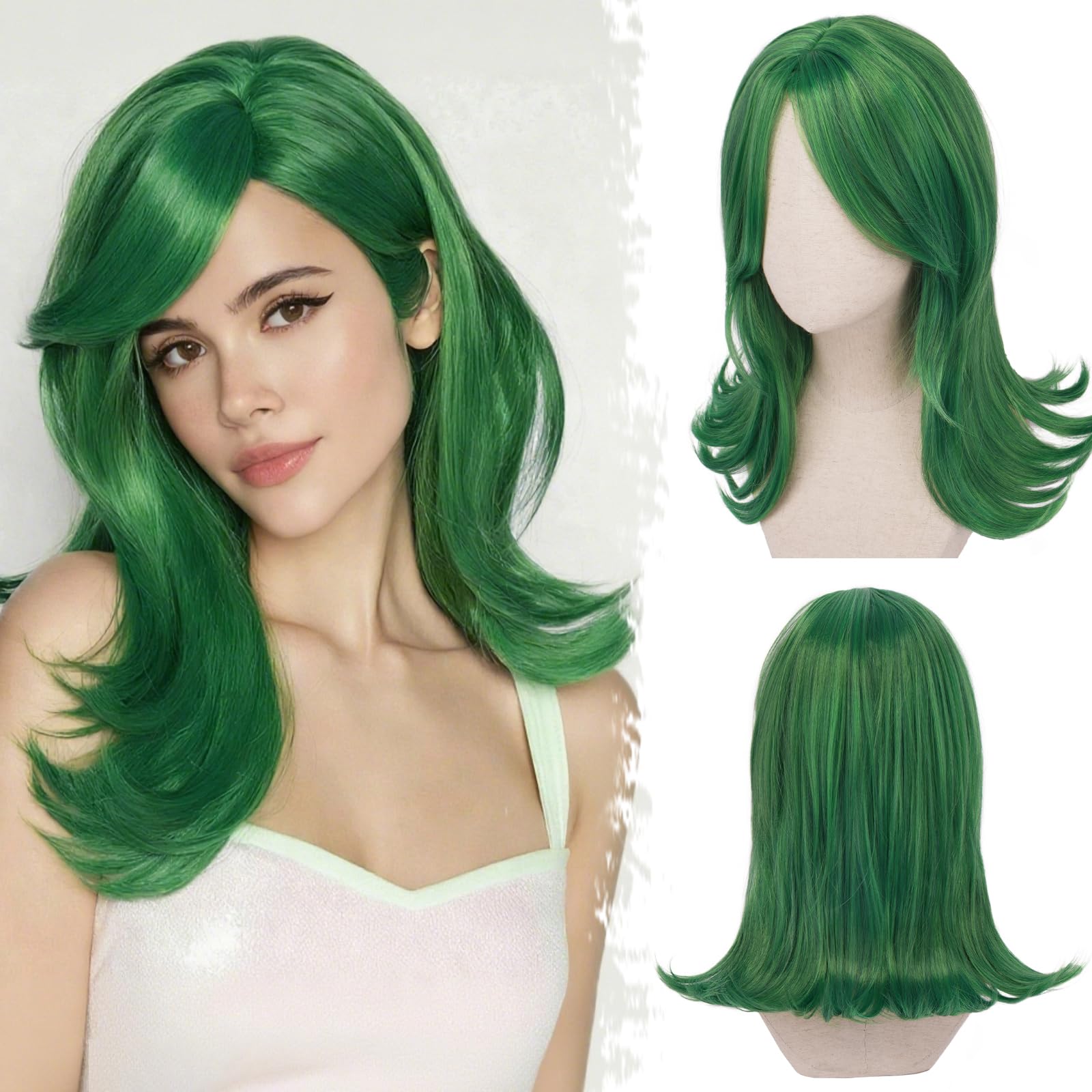 BARSDAR Soft Synthetic Wig, Lightweight Breathable Reusable Hairpiece