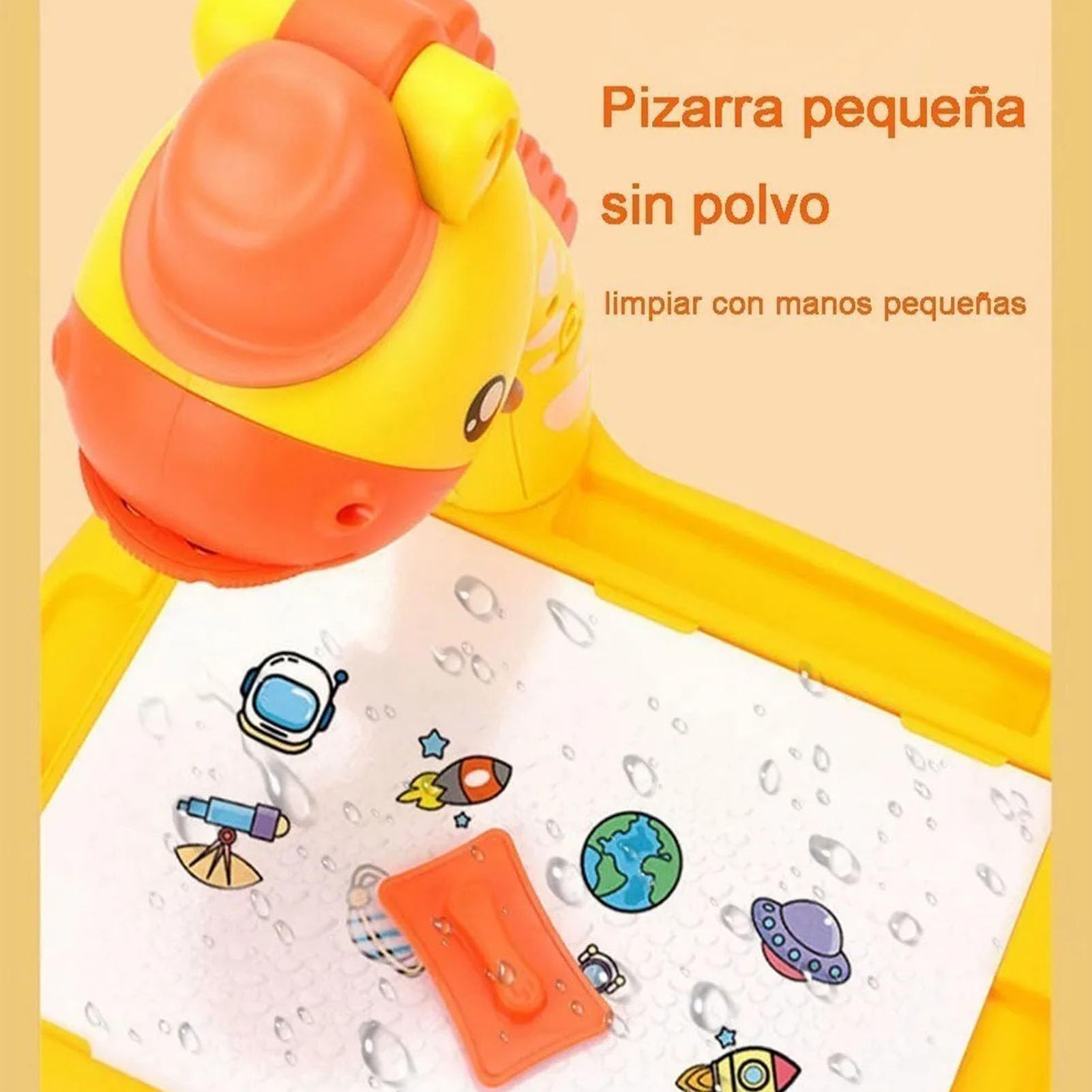 Tavolo da Disegno Colorato Proiezione Giocattolo con Illuminazione Musicale per Bambini, Tavolo da Disegno Regolabile per Disegnare Giraffa, 3 modalità, per Regalo di Compleanno per Bambini,