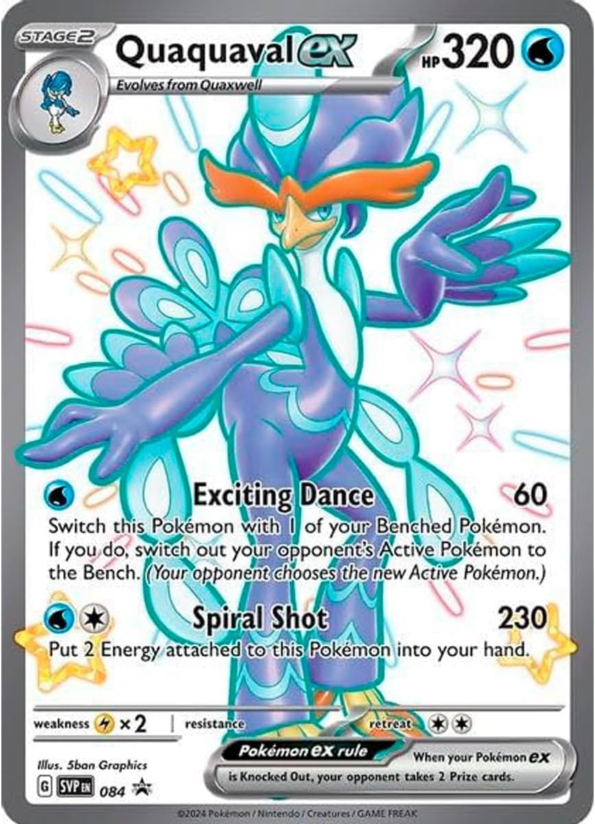Pokemon Jumbo Pack 3 Karty Inicjalne Najnowsze Evolutions Scarlet & Purpura, Skeledirge EX, Meowscarada EX i Quaquaval EX, Jumbo XXL Karty promocyjne, Duże Karty w języku angielskim