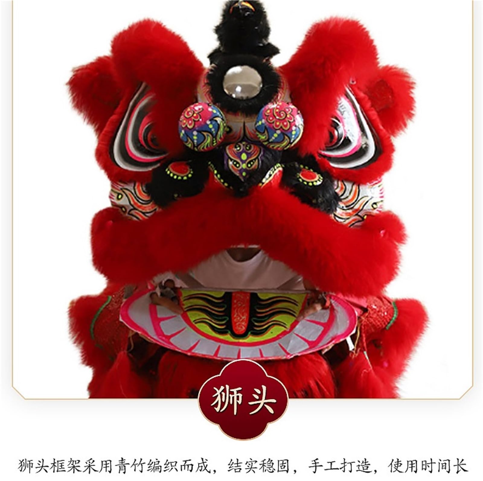 Drago Cinese per Feste Costume da Ballo del Leone Drago Cinese for Gli Sport all'Aria Aperta Capodanno for Adulti Feste Cinesi in Italia