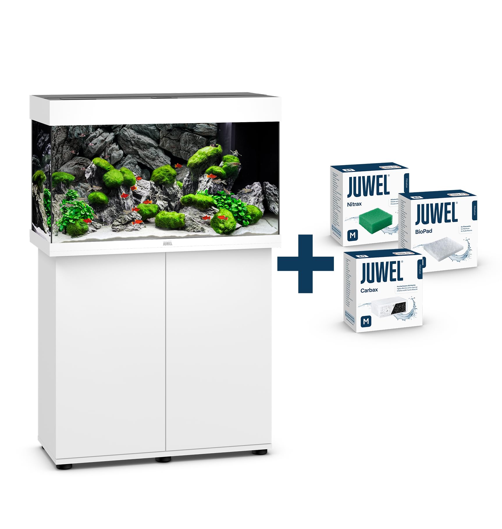 JUWEL Aquarium Rio 125 Kombination Weiss Premium-Bundle