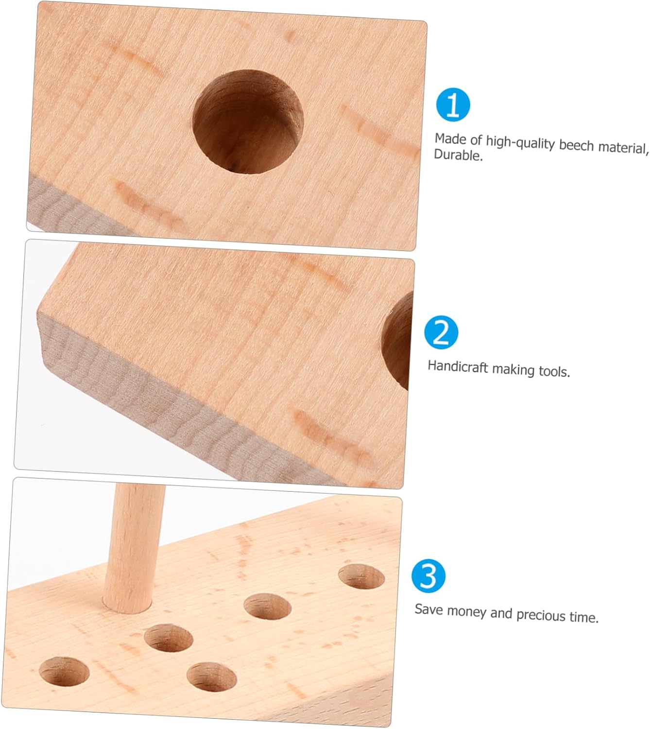 Anneome 1piece Creative Wooden Bow Maker Tool for Wreaths and Decorations Design for Efficient Bow Making for Parties and Holidays