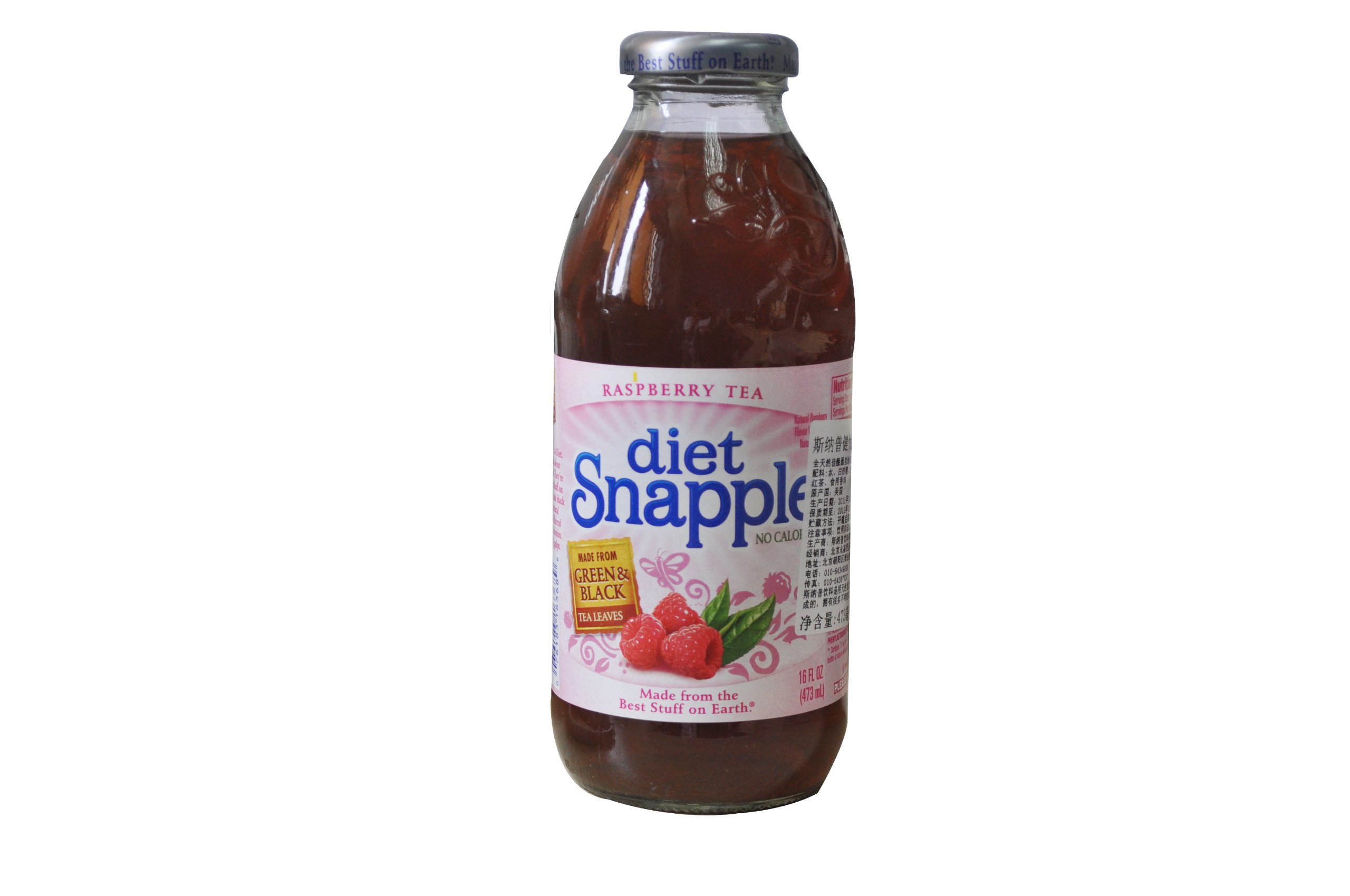Snapple Juice Drink Diet Raspberry Tea