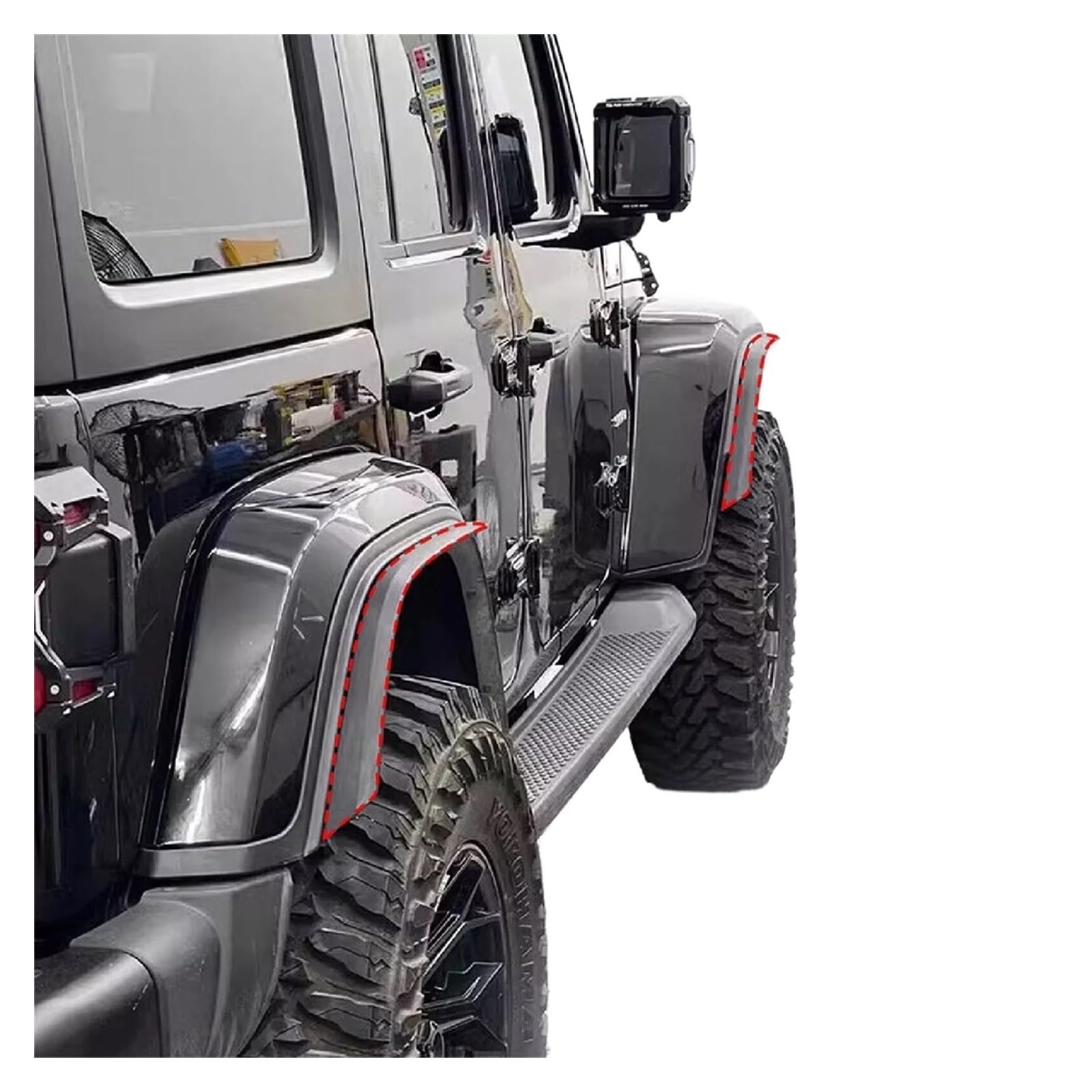 Amazon | 4個 ジープラングラー グラディエーター JT 2018-2023 車用
