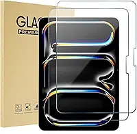 YARUIKE Pacote com 2 Películas Protetoras para iPad Pro 13 polegadas (M5/M4 2025/2024) - Vidro Temperado 9H+, Sem Bolhas, Clareza HD, Resistente a Arranhões, Compatível com Apple Pencil