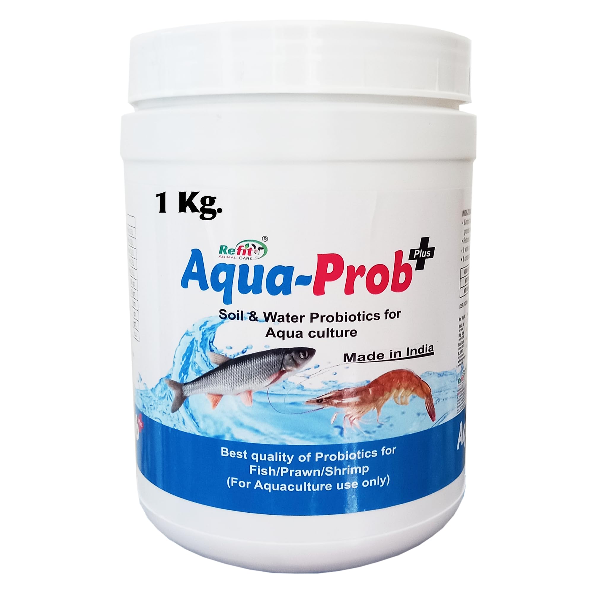 REFIT ANIMAL CARE Biofloc Probiotics for Fish, Shrimp, Prawns and Aquaculture Farming, 1 kg, Aqua Prob+