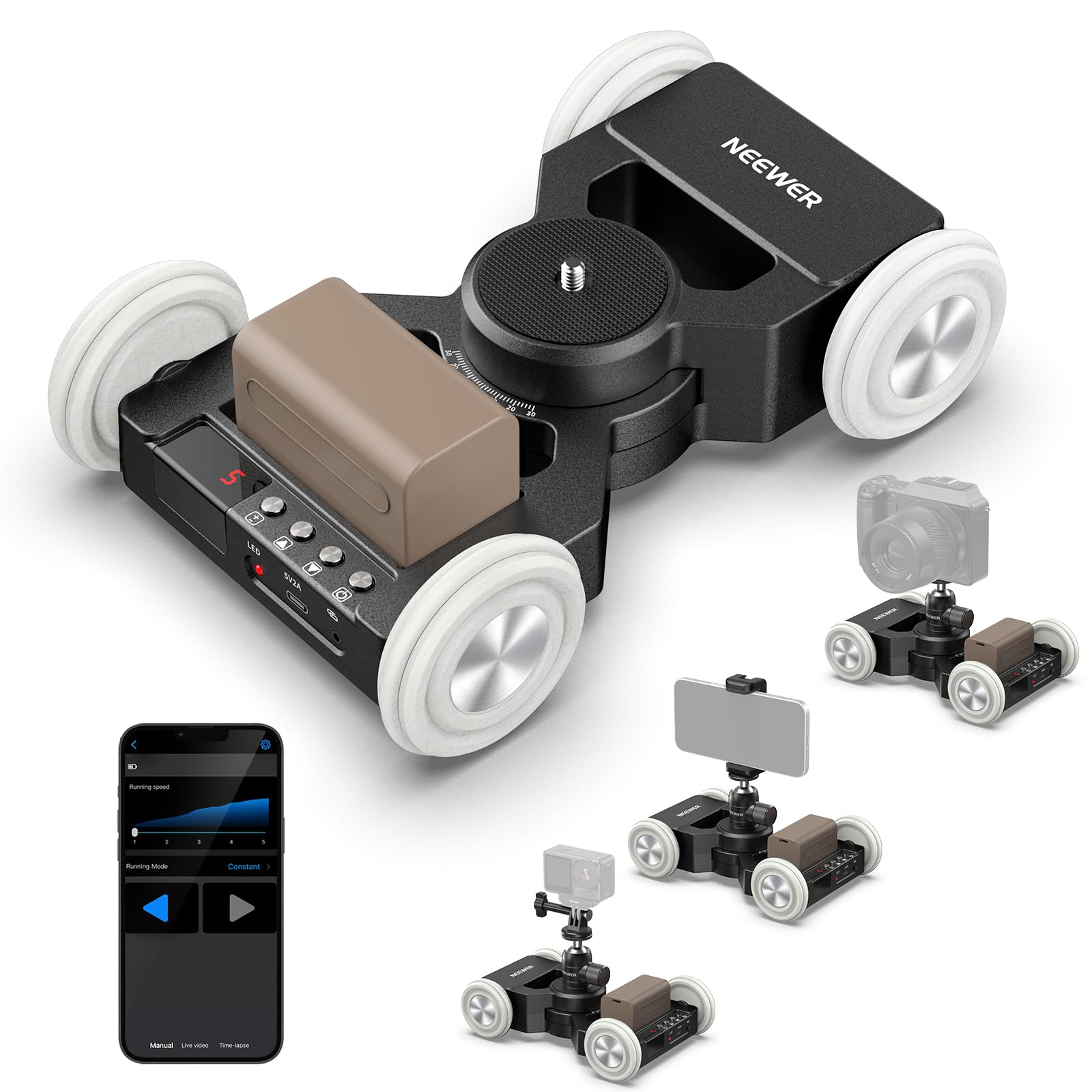 NEEWER DL400 Slider Motorisé Amélioré avec Contrôle par Application