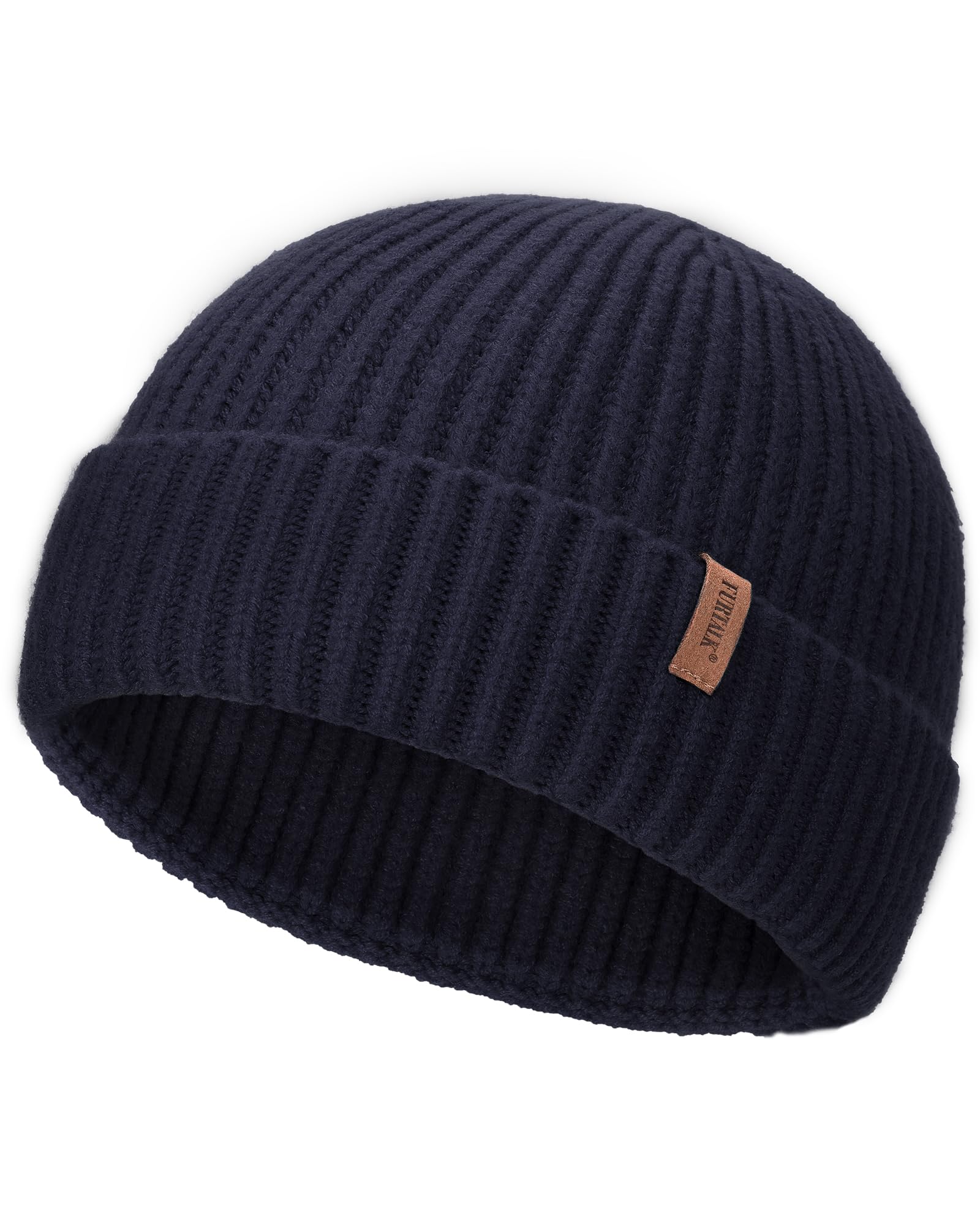 FURTALK Fisherman Beanie for Men Women Sytlish Short Cuff Knittet Watch Cap Winter Hats