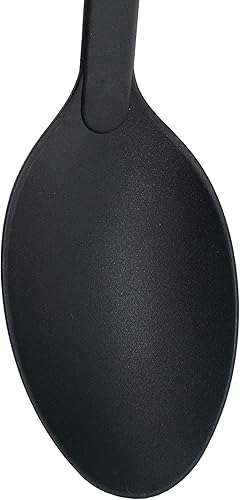 Miniatura 4 de Norpro Cuchara sólida de nailon de 12 pulgadas, 1 unidad, color negro