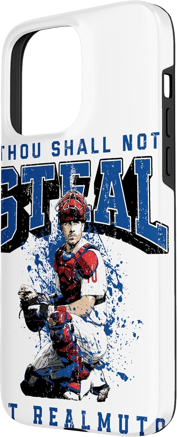 Thou Shall Not Steal JT Realmuto Pennsylvania MLBPA Case for iPhone 15 Pro Max