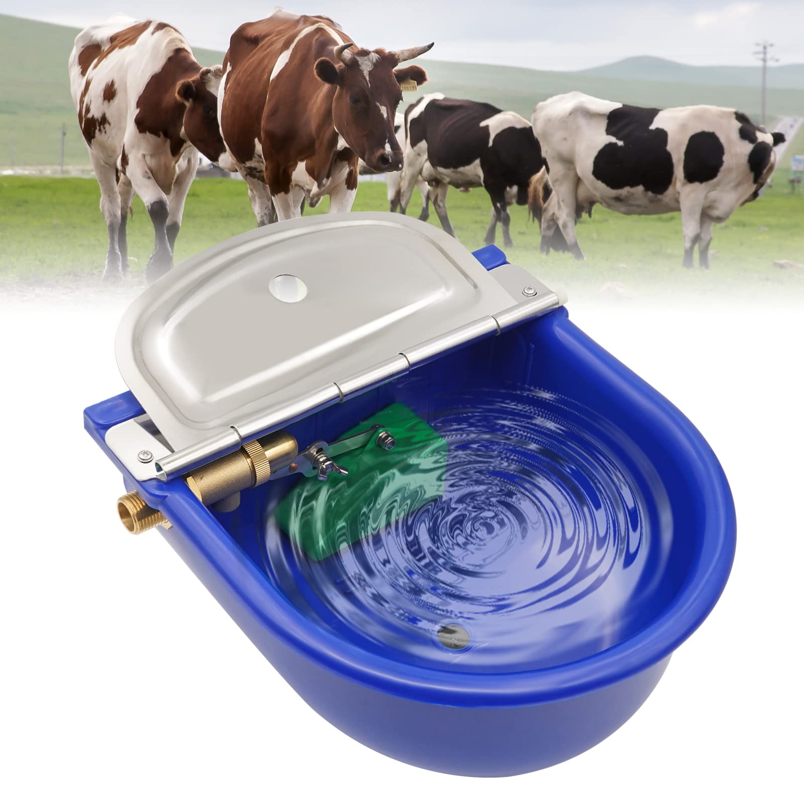 Abreuvoir Automatique 4L Acier Inoxydable - Avec Flotteur Laiton, Pour Bétail Et Animaux