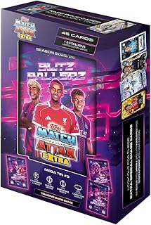 Topps UCC Match Attax Extra 2026 - Mega Tin - Blitzballers - enthält 48 Karten, darunter 3 Blitzballers-LE-Karten.