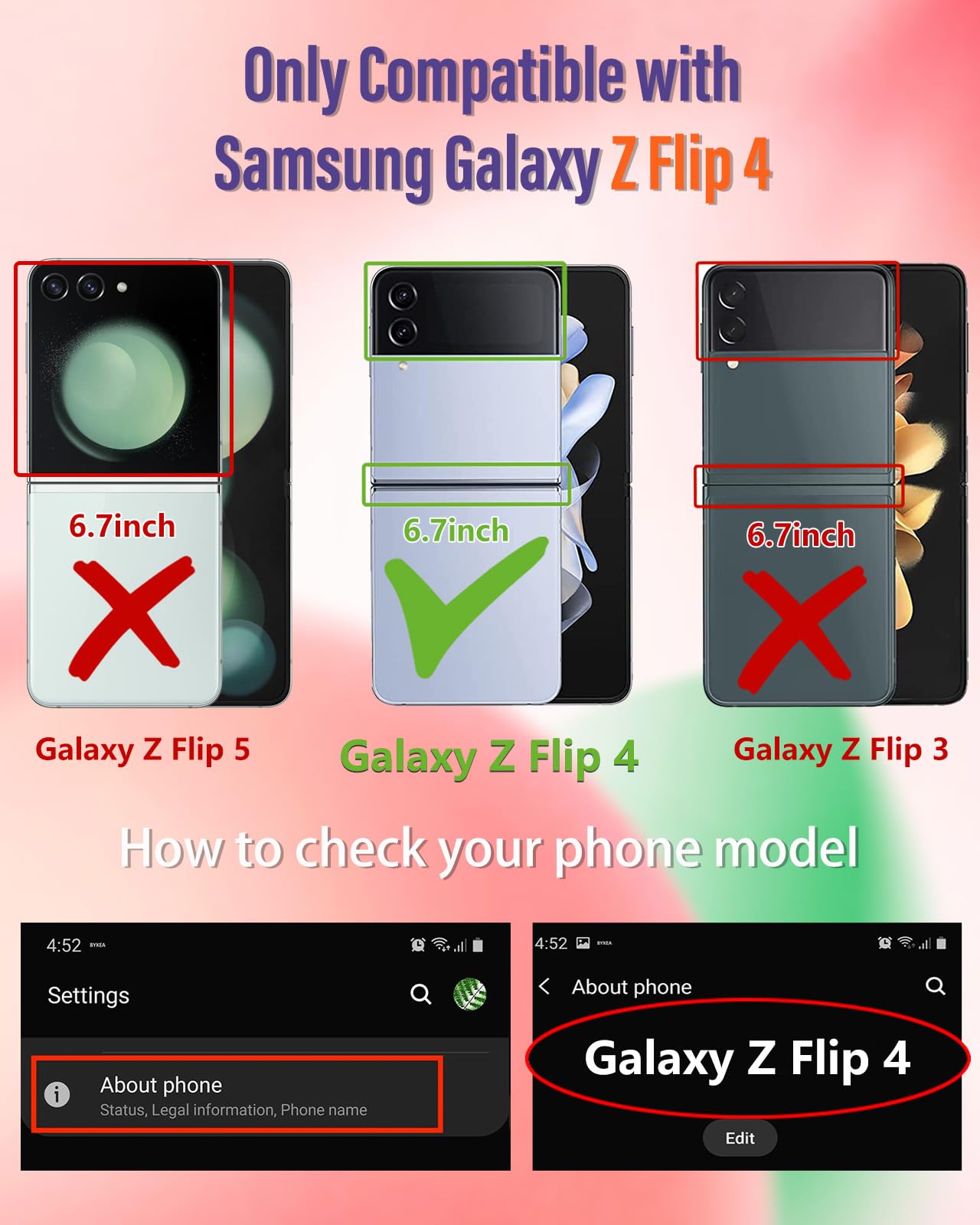 Funermei (2in1 for Samsung Galaxy Z Flip 4 Case Women Girls Cute Phone Cover Teen Girly Aesthetic Pretty Mountain Design with Ring Stand Cool Unique Funda for Samsung Z Flip 4 Cases 6.7'' (2022)