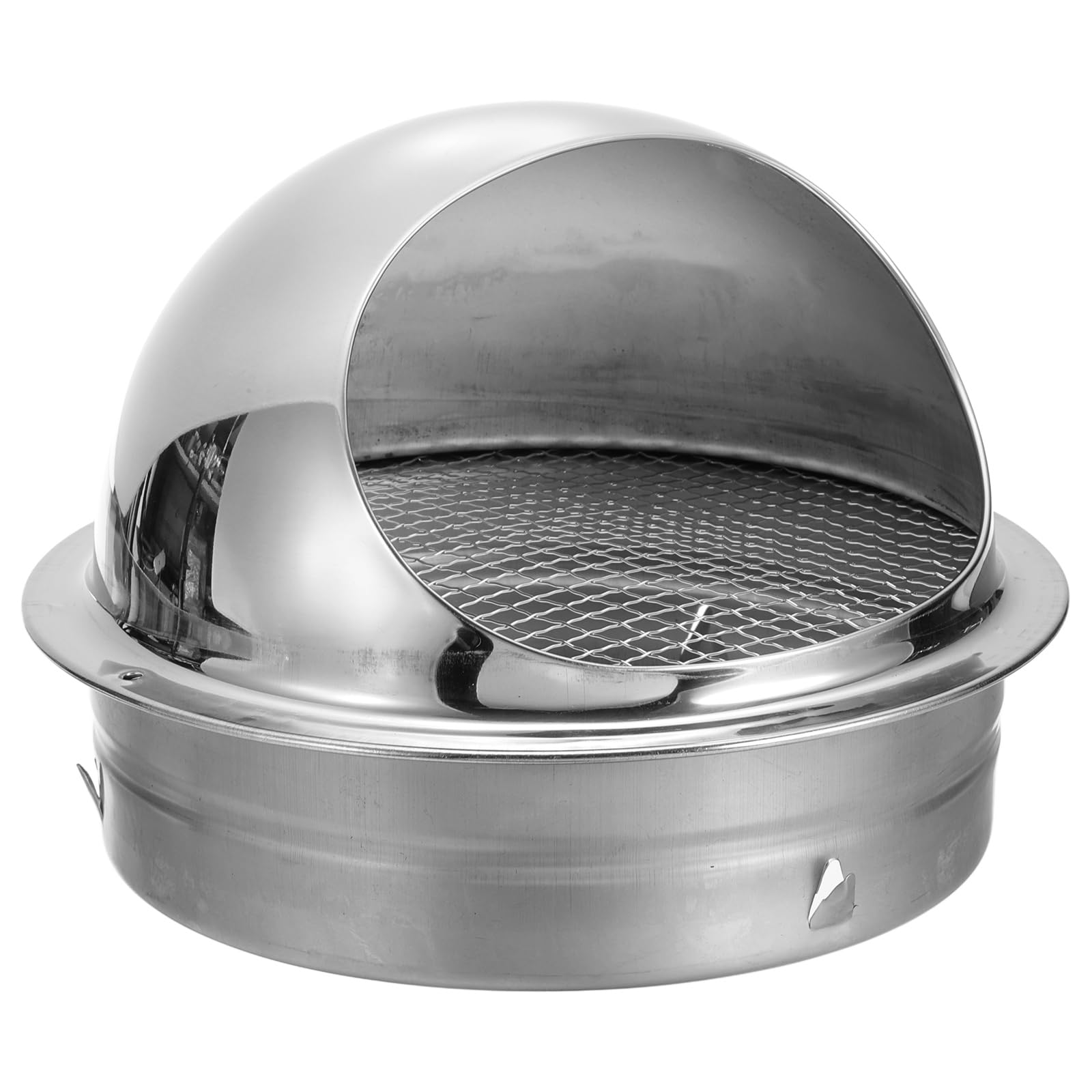 Grille d'aération ronde 195 mm PATIKIL en acier inoxydable avec moustiquaire intégrée
