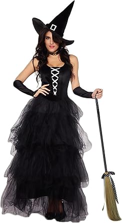 Witch Costume for Women - Halloween Adult Sexy Fancy Spellbound Witch Costume