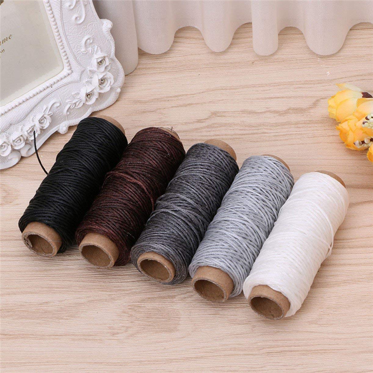 ZHONGJIUYUAN 38color 0.88mm 150D Cucire Cuoio Filo Cerato Per Scalpello Punteruolo Scarpe Bagagli Riparazione filo cera