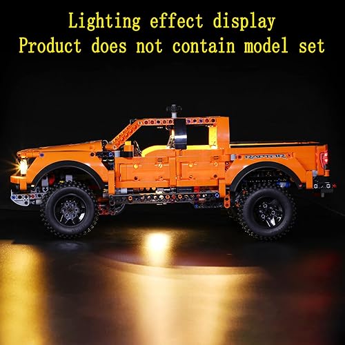 Miniatura 4 de Kit de luces LED compatible con Lego Ford F-150 Raptor - Juego de iluminación para modelo Technic 42126 (juego de modelos no incluidos)