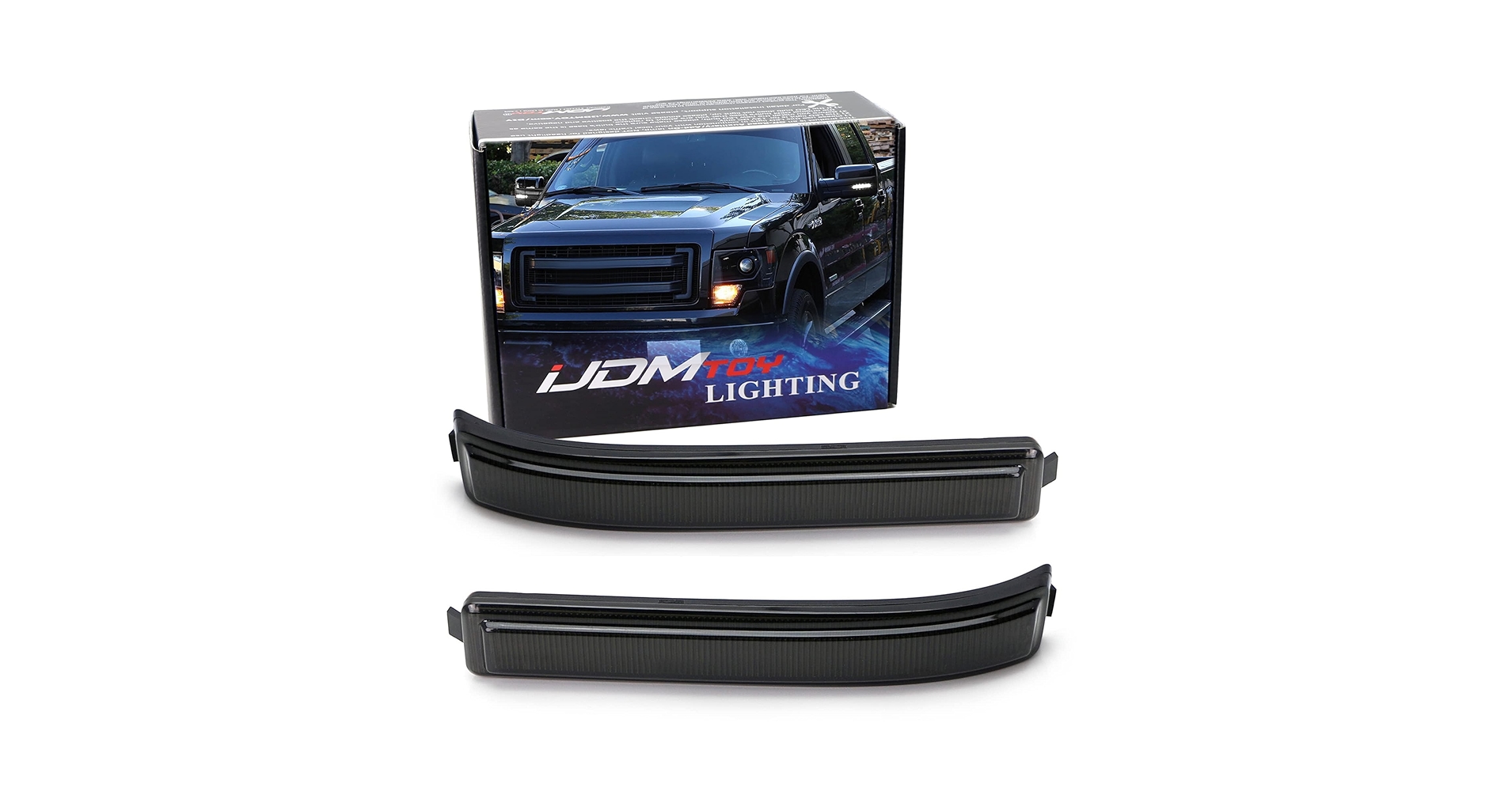 Amazon.com: iJDMTOY Smoked Lens White Full LED Side Mirror