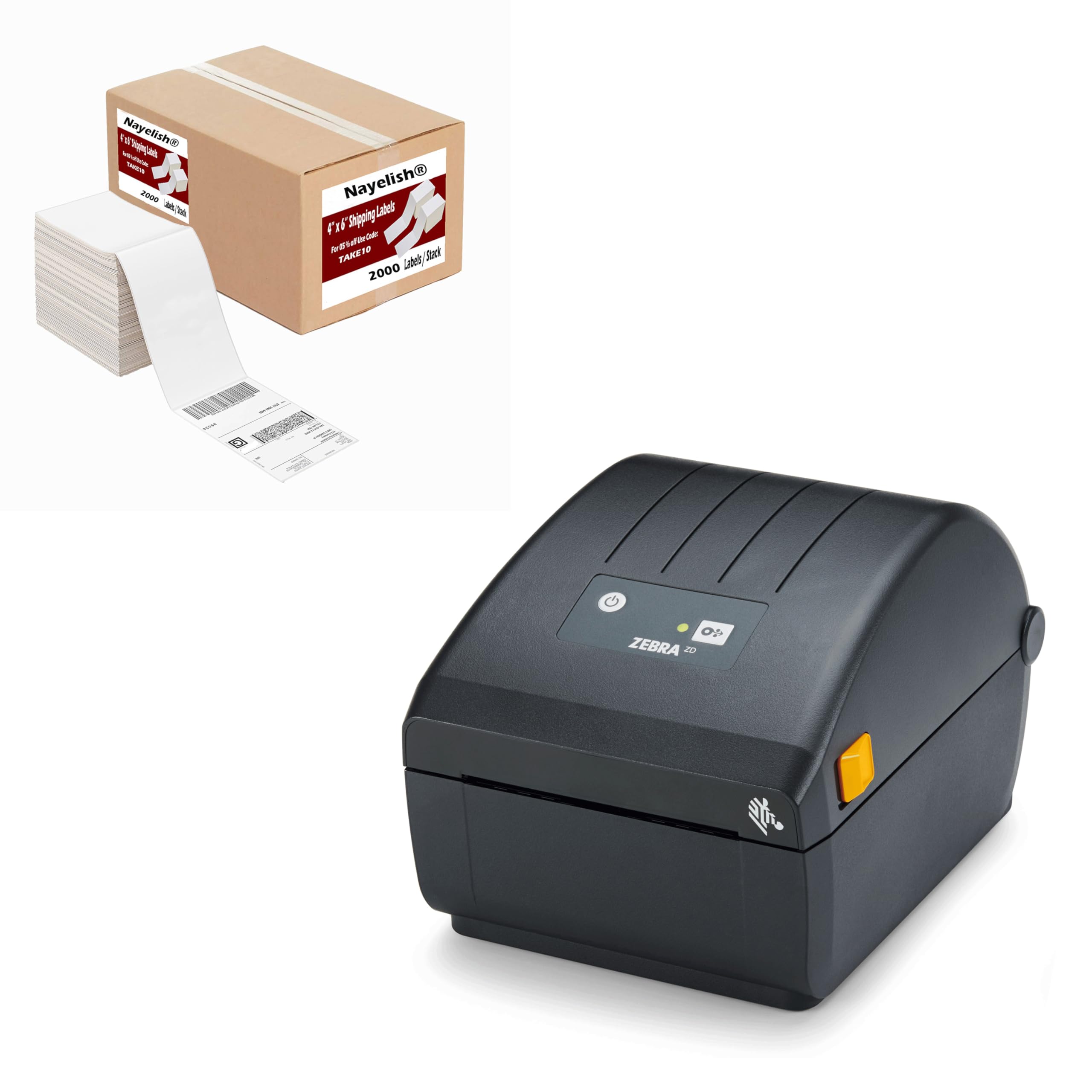 Nayelish Zebra ZP 230 D (ZP450 Replacement) Label Thermal Bar Code Printer zp 230d | USB, Serial, and Parallel Connectivity 203 DPI Resolution | 4" x