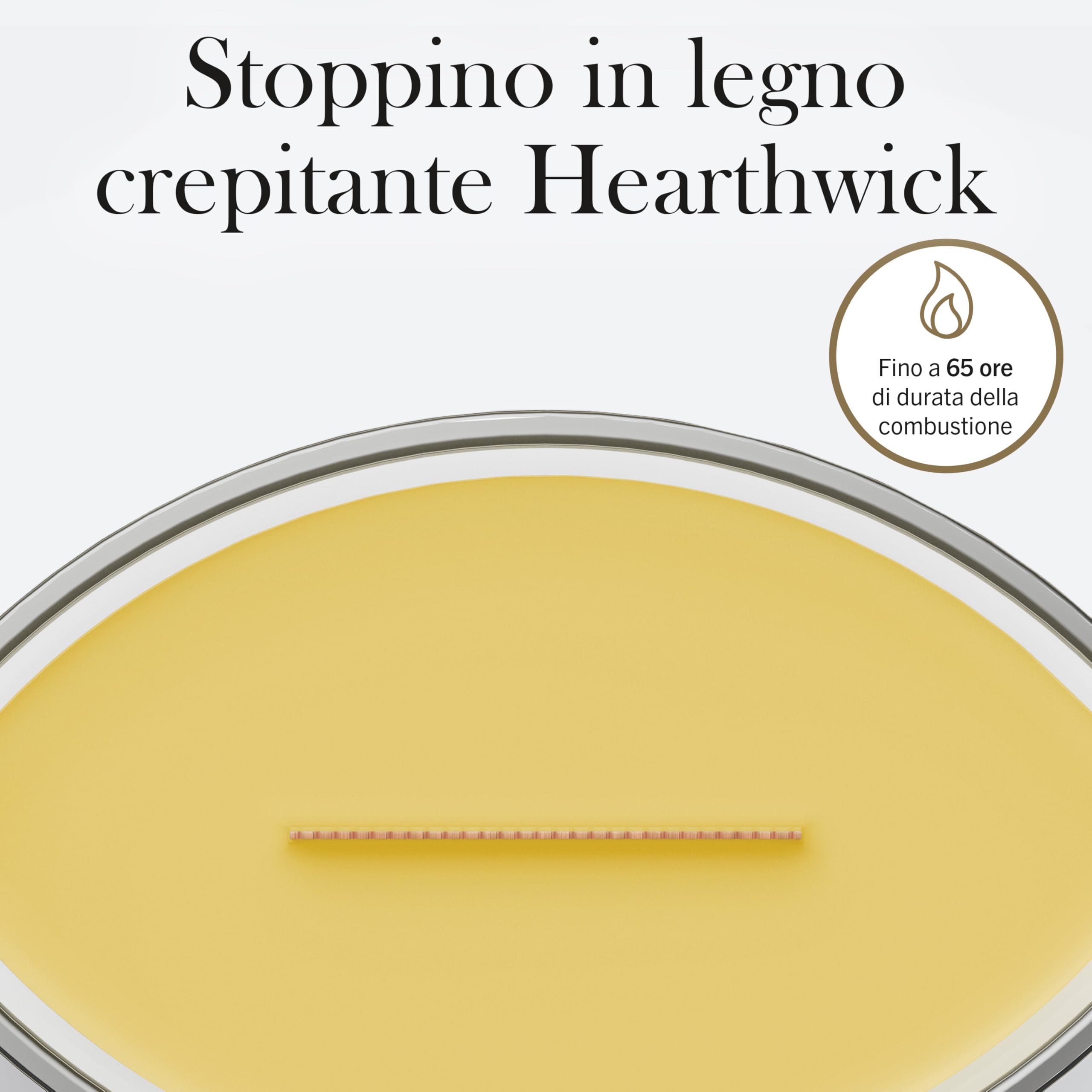 WoodWick Candela profumata | Candela Ellipse | Solar Orchid | Regali perfetti per donne