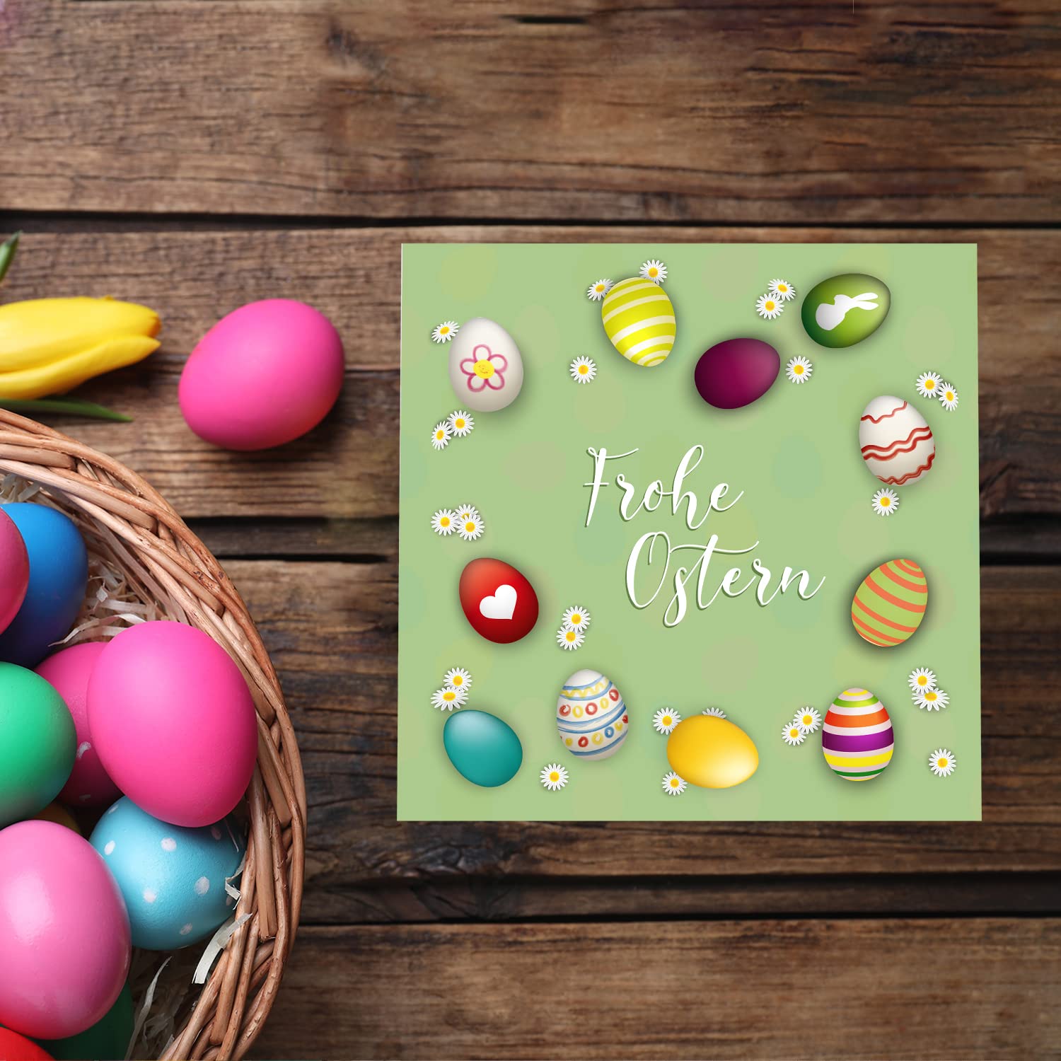 Edition Seidel Set 6 Biglietti Pasqua Con Buste - Cartoline Augurali Pieghevoli, Formato 11,5x17cm - 3
