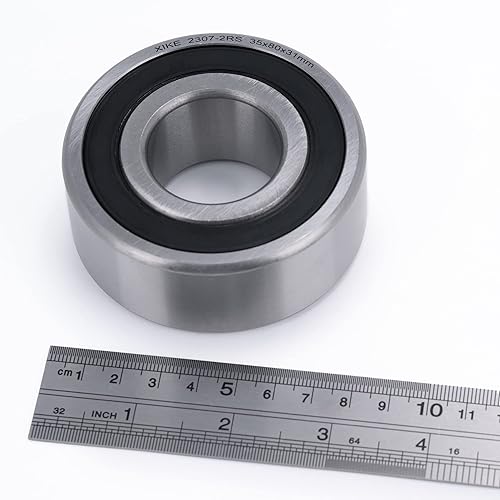 Miniatura 48 de XIKE 1 Pcs 2204-2RS Sealed Self-Aligning Ball Bearings 20x47x18mm, Lubricated and Chrome Steel Fits