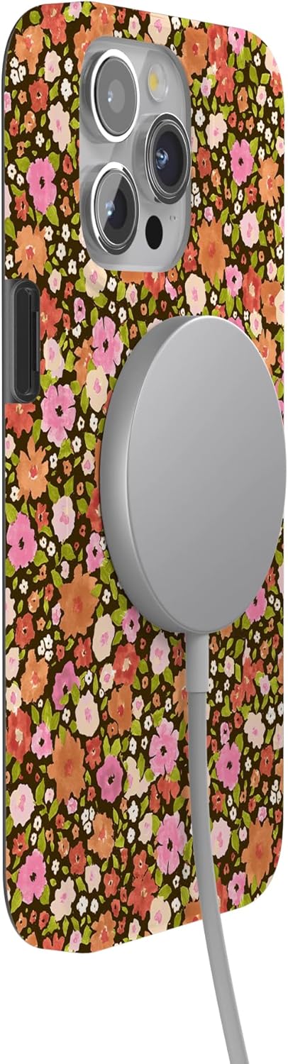Casely iPhone 15 Pro Case | Rustic Roses | Boho Bouquet | Compatible with MagSafe | Classic Ultra Slim Design