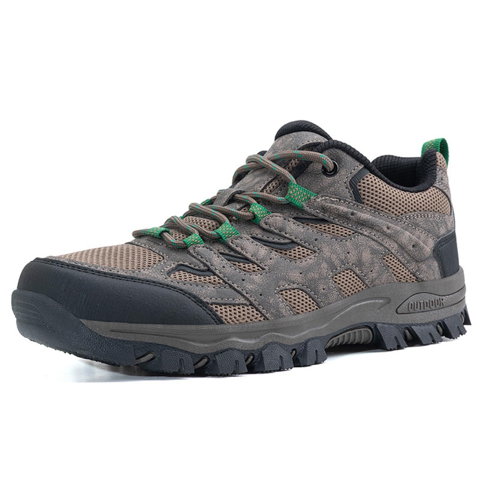 Zapatos de senderismo para hombre, zapatos de senderismo, zapatos de mochila, zapatos anchos, zapatos de montaña, zapatos de trailrunning para caminar, transpirables, antideslizantes, de montaña