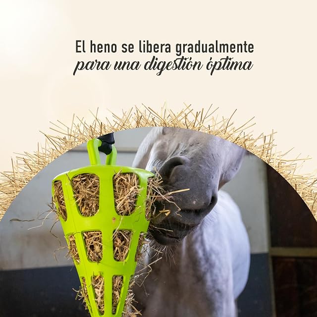 Foto 3 de 4 de Holland Animal Care - Hay Slowfeeder Fun&Flex Root - Ø 22 CM - Comedero lento caballo