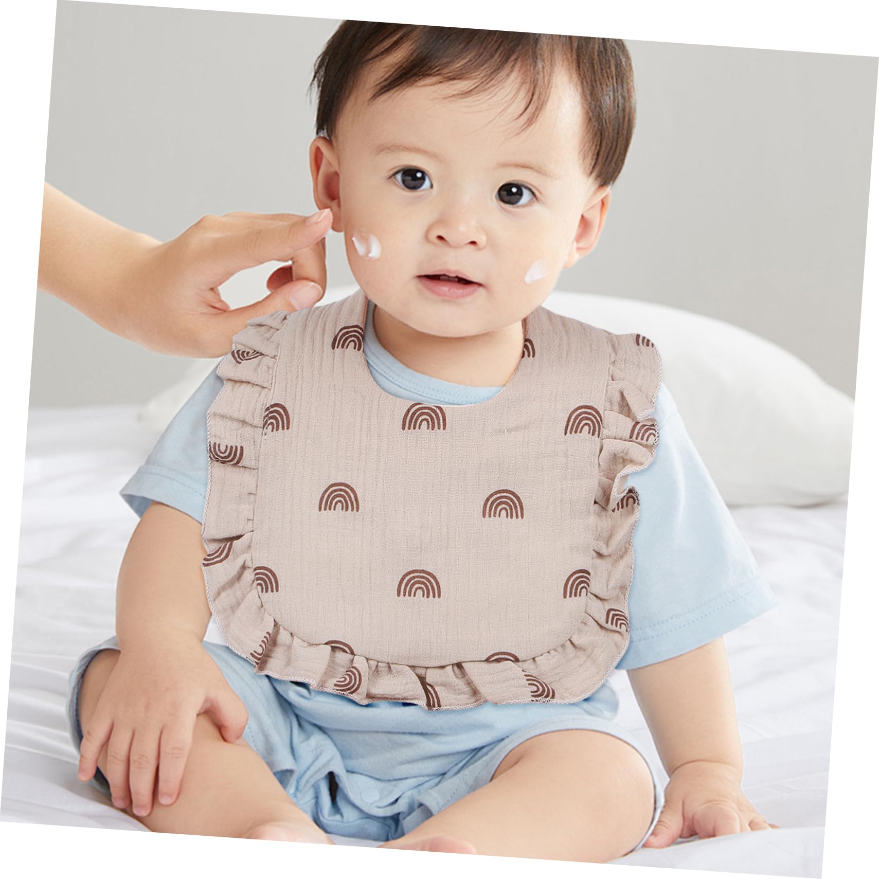 VALICLUD 12stücke Pack Babylätzchen Aus Unisex Für Kleinkinder Zum Essen Und Sabbern Babyspucktücher Mit Druckknopfverschluss Waschbar Und Saugfähig Für Neugeborene
