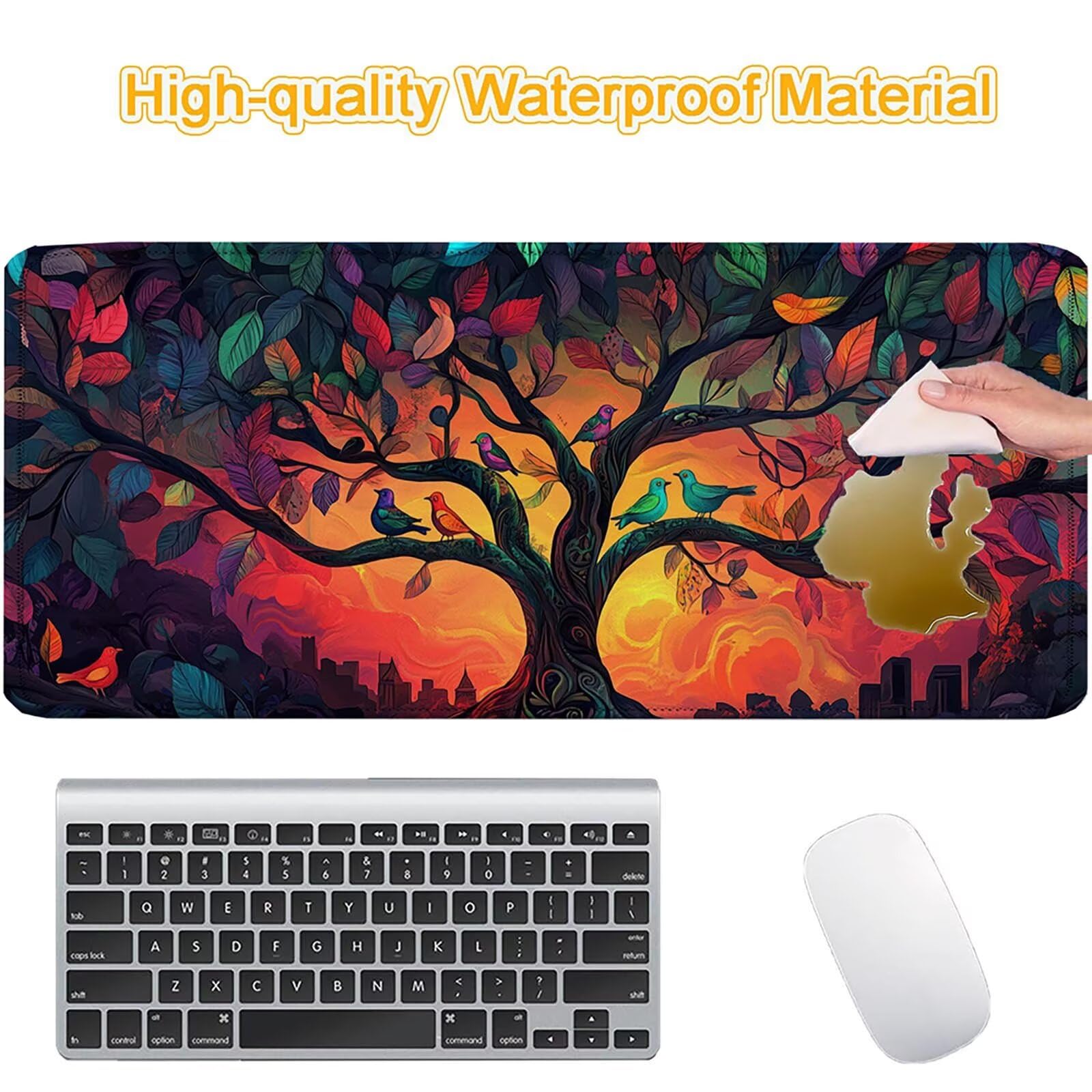 Tappetino Mouse 900x450mm | Superficie Ultra-Liscia, Albero 0-z628