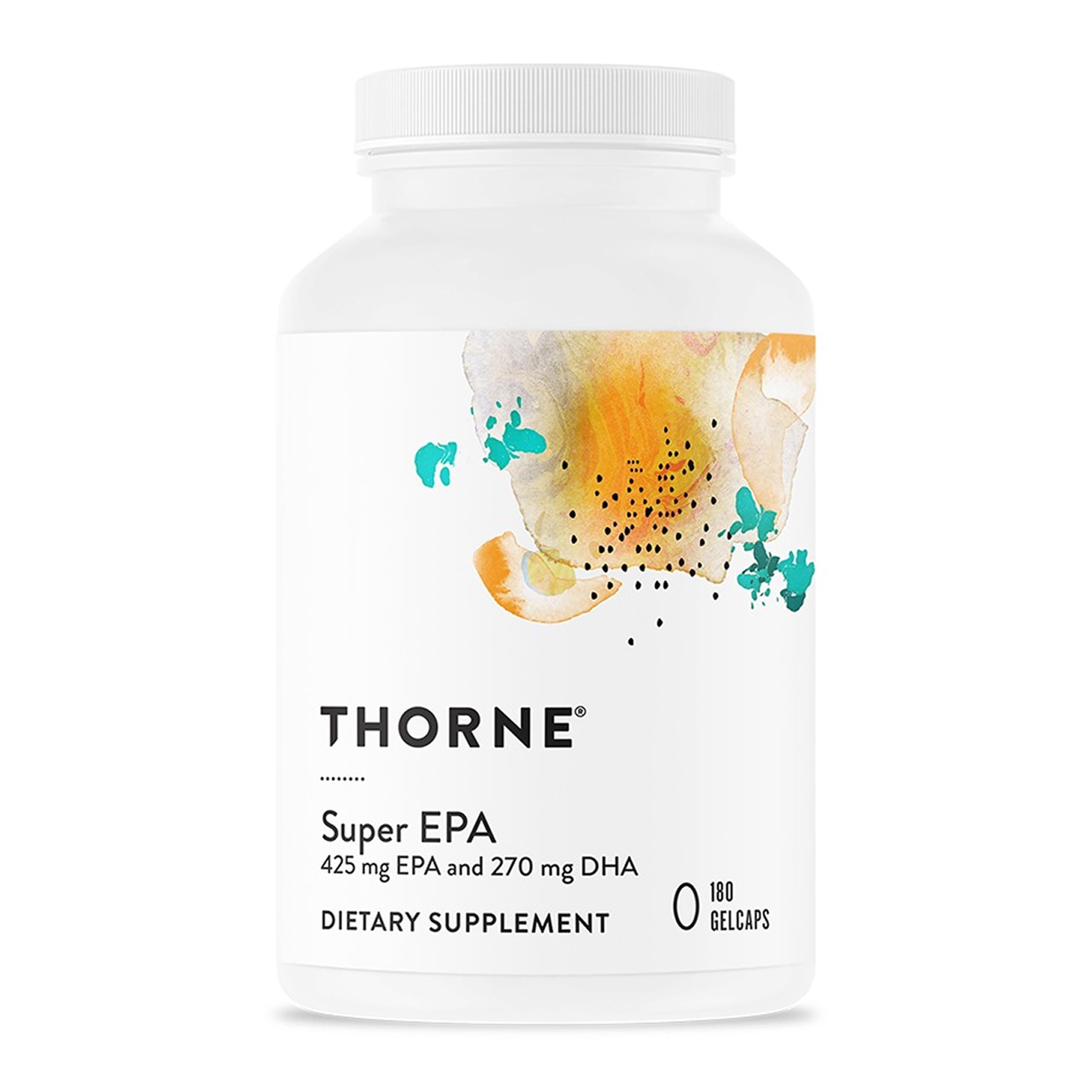 THORNE Super EPA, Omega-3 Fish Oil Supplement with EPA & DHA, 180 Softgels 180 Count (Pack of 1)
