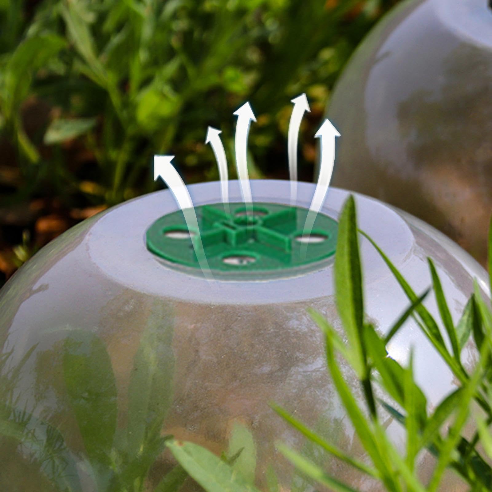 10 Pièces Cloche pour Pla-ntes De Jardin - Couvercle De Cloche De Dôme De Plan-Te, Plan-Te Succulentes Couvercle Jardin Cloche Dôme, Dômes D'humidité Réglables pour Plan-Te Serre