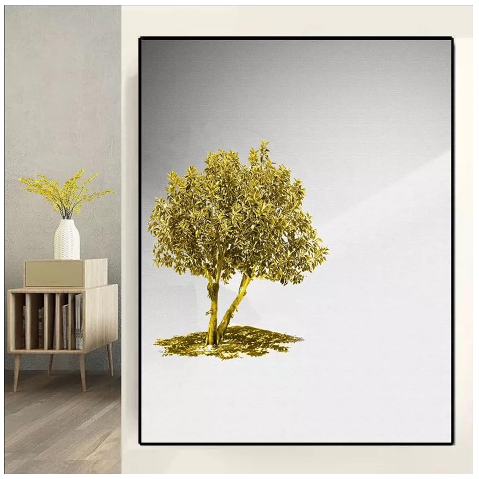ZTGL Meter Box Decorative Painting, Breaker Box Hide Distribution Panel Decoration, Meter Cover Box In Home Decorative, Suitable For Living Room And Office,F,50x60cm
