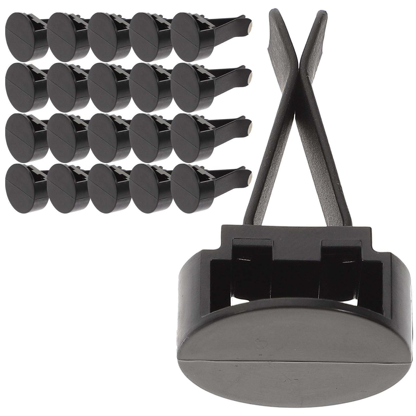 100 Pezzi Clip di Sfiato per Auto in Metallo Nero Clip per Diffusore Deodorante Bocchette di Ventilazione Accessori per Prese D’Aria Auto e Ambienti Interni Facili da